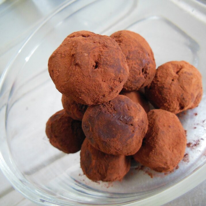 レンジで簡単 美味しいプロの味 トリュフ レシピ 作り方 By Kitty0727 楽天レシピ